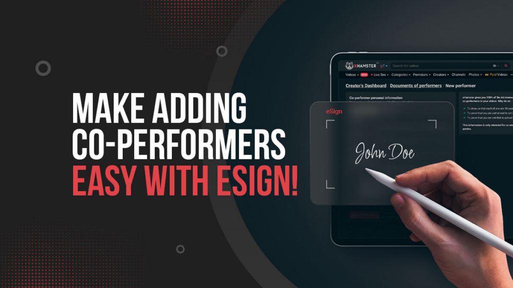 Make adding co-performers easy with eSign!